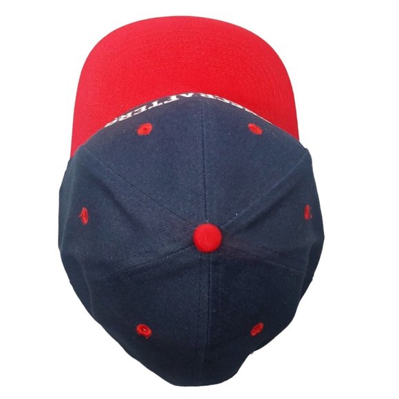 Lenscrafters Eyeglasses Cap Blue Red Canvas Snap Back Hat Promotional Sales - Picture 6 of 9